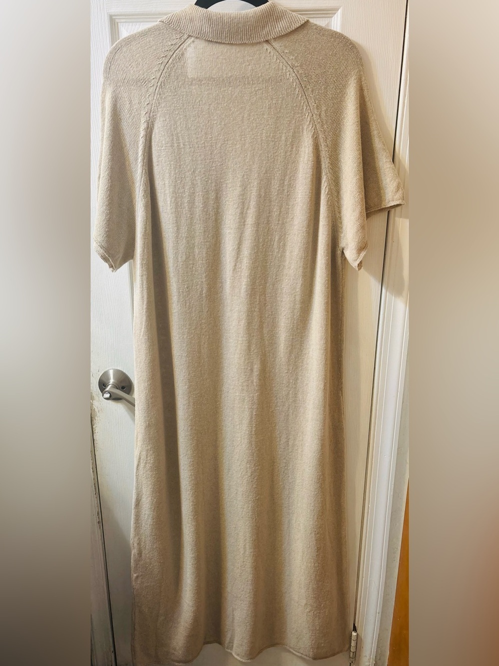 Zara Cream Polo Collar Maxi Dress - Picture 5 of 5